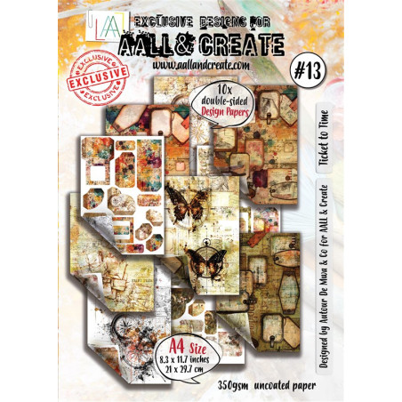 Aall & Create Paper Pad 13 Ticket Time A4