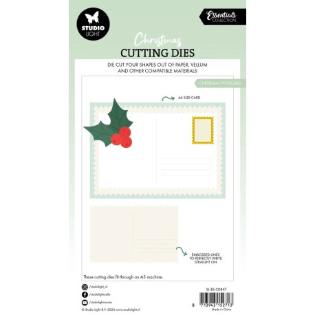 StudioLight Christmas Postcard Essentials Cutting Dies n.847