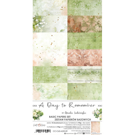 Craft o' Clock A Day To Remember BASIC Paper Set 15,75x30,5cm 18fg