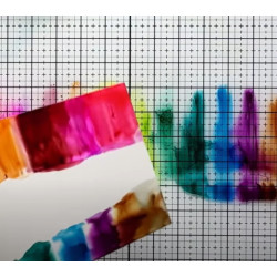 Tonic Studios Tim Holtz TRAVEL Glass Studio Mat - White