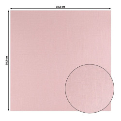 Cartoncino Effetto Tela Light Rose 216gsm 30x30cm