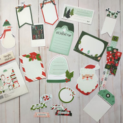 Simple Stories Santa's Village Journal Bits & Pieces 24pz