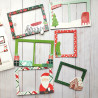 Simple Stories Santa's Village Chipboard Frames 6pz