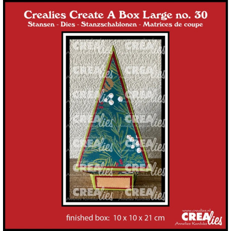 Crealies Create A Box Large Dies No. 30 Christmas Tree Box LARGE