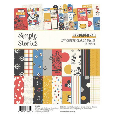 Simple Stories Say Cheese Classic Mouse Paper Pad 15x20cm