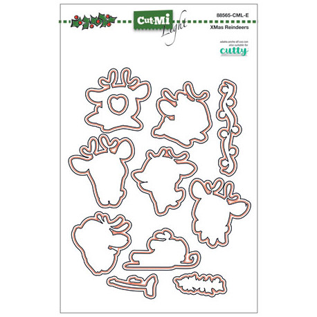 Fustelle Cut-Mi 88565-CML-E XMas Reindeers