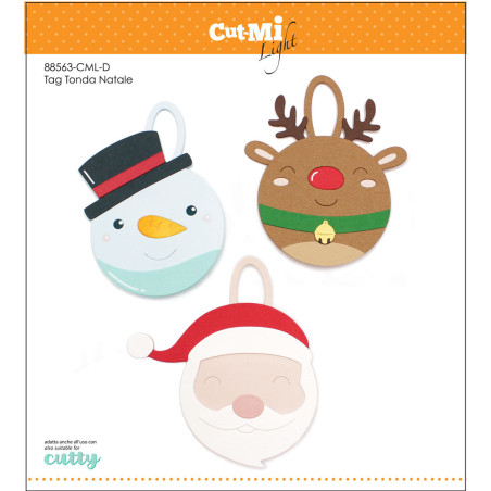 Fustelle Cut-Mi 88563-CML-D Tag tonda Natale