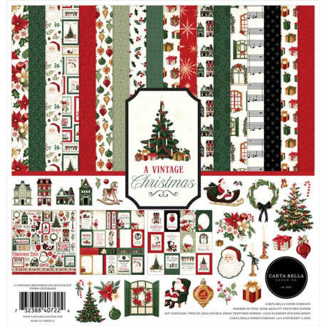 Carta Bellan A Vintage Christmas Paper Pad 30x30cm