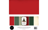 Carta Bella A Vintage Christmas Coordinating Solids Paper Pack 30x30cm