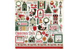 Carta Bella A Vintage Christmas Element Stickers