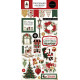 Carta Bella A Vintage Christmas Chipboard Accents