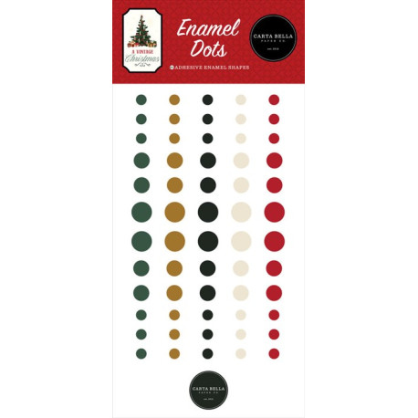 Carta Bella A Vintage Christmas Enamel Dots