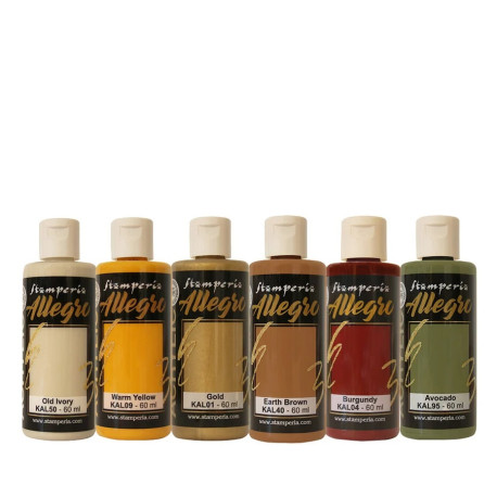 Stamperia Golden Harmony Allegro Paint Kit