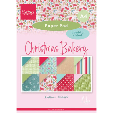 Marianne Design Christmas Bakery Paper Pad A4