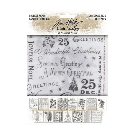 Idea-ology Tim Holtz Collage Paper 30pz