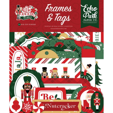 Echo Park Nutcracker Christmas Frames & Tags 34pz