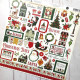 Carta Bella A Vintage Christmas Element Stickers