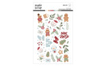 MODASCRAP PUFFY STICKERS TRADITIONAL CHRISTMAS 52pz