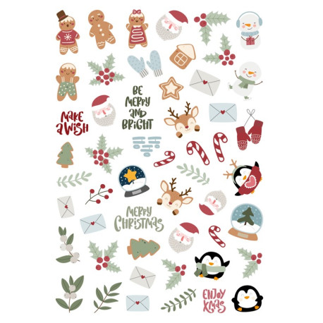 MODASCRAP DIE CUT - TRADITIONAL CHRISTMAS 52pz