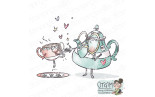 Stamping Bella SPEC-TACULAR TEAPOT & CUP RUBBER STAMP