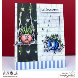 Stamping Bella SPEC-TACULAR SWINGING POTS RUBBER STAMP