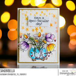 Stamping Bella SPEC-TACULAR VASE RUBBER STAMP