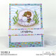 Stamping Bella LITTLE CUTIE MERMAID IN A CLAM SHELL RUBBER STAMP