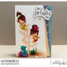 Stamping Bella LITTLE CUTIE MERMAIDS & SEAHORSE RUBBER STAMP