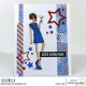 Stamping Bella UPTOWN GIRL FRANCINE LOVES FOURTH OF JULY RUBBER STAMP