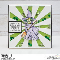 Stamping Bella ODDBALL OZ WICKED WITCH RUBBER STAMP