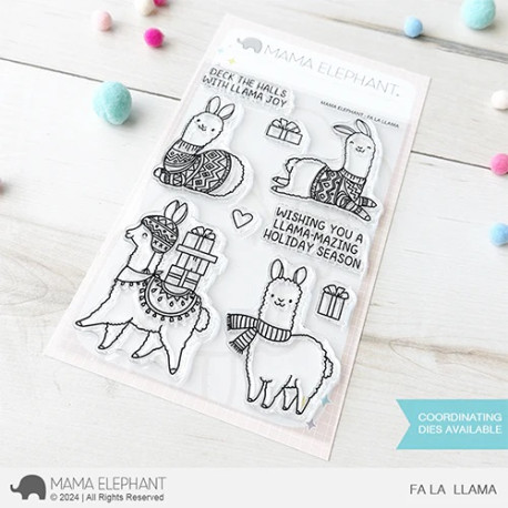 Mama Elephant FA LA LLAMA Clear Stamp