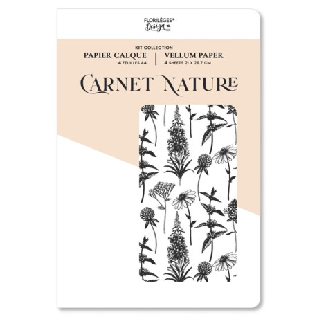 Florileges Kit Vellum A4 CARNET NATURE