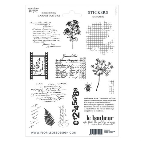 Florileges Stickers CARNET NATURE