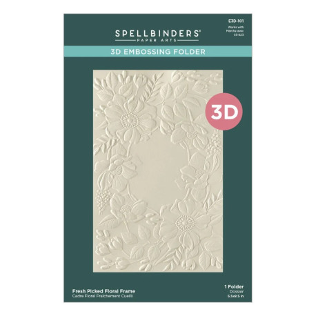 Spellbinders Amaryllis Garden 3D Embossing Folder