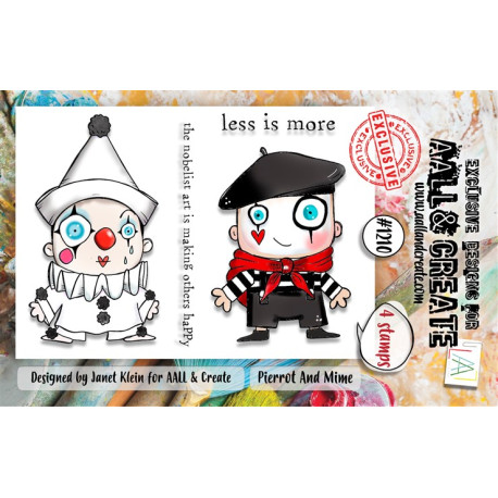 AALL & Create Stamp Set A7 1210 Pierrot And Mime