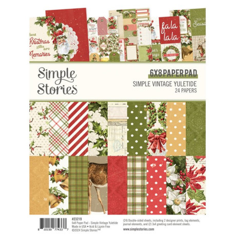 Simple Stories Simple Vintage Yuletide Paper Pad 15x20cm