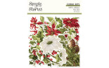 Simple Stories Simple Vintage Yuletide Floral Bits & Pieces 45pz