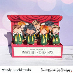 Sweet November Stamps Christmas Choir Clear Stamp Set