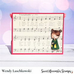 Sweet November Stamps Christmas Choir Clear Stamp Set