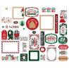 Echo Park Baking Spirits Bright Frames & Tags 34pz