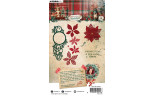 StudioLight Festive Nostalgia Cutting Die Poinsettias & Ice Swirl Frame n.904