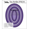 Crealies Double Stitch Oval XXL35