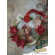 StudioLight Festive Nostalgia Cutting Die Poinsettias & Ice Swirl Frame n.904