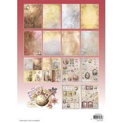 Studio Light Essentials Die-Cut Designer Paper Pad A4 Romantic Christmas nr.216
