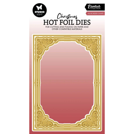 StudioLight A6 Border Shape Christmas Hot Foil Dies nr.10