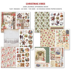 Ciao Bella CHRISTMAS VIBES A4 Junk Journal Ephemera Book 32pz
