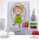 Stamping Bella LUNETTES CHRISTMAS GIRL RUBBER STAMP