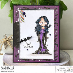 Stamping Bella ODDBALL WITCHY SISTAH 3 RUBBER STAMP