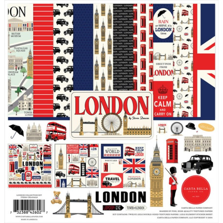 Carta Bellan London Paper Pad 30x30cm