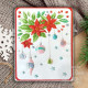 Creative Expressions 3D Embossing Folder Poinsettias & Baubles